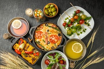 イタリアのパン　フォカッチャ Italian bread（Focaccia）