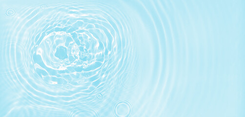 sunlight in rippled fresh water background, turquoise color, clean water surface concept for...