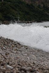 water on the beach