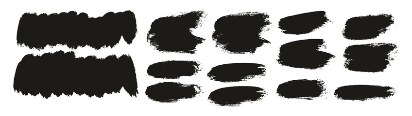 Round Brush Thick Short Background Artist Brush High Detail Abstract Vector Background EXTRA Set 