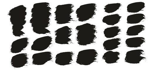 Round Brush Thick Short Background Artist Brush High Detail Abstract Vector Background EXTRA Set 
