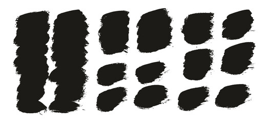 Round Brush Thick Short Background Artist Brush High Detail Abstract Vector Background EXTRA Set 