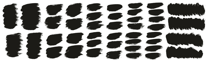 Round Brush Thick Short Background Artist Brush High Detail Abstract Vector Background ULTRA Set 