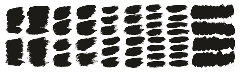 Round Brush Thick Short Background Artist Brush High Detail Abstract Vector Background ULTRA Set 