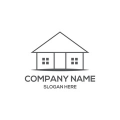 Real Estate Logo Design. Creative abstract real estate icon logo template elements.