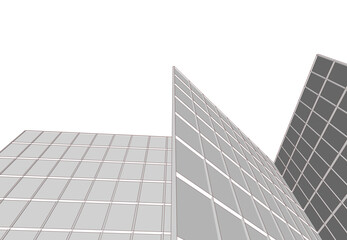 Obraz premium Abstract architecture background 3d illustration