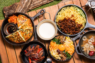 ビビンパ　韓国料理　bibimbap Korean food