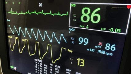 medical monitor background material