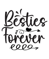 Fototapeta premium Friendship Svg Bundle, Friends Svg, Best Friends Svg, Friendship Svg, Svg Files For Cricut, Funny Friends Svg