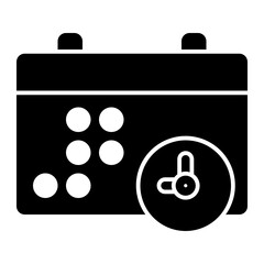 Isolated Online Learning Glyph Icons SVG Free Vector Graphic