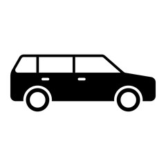 Isolated Transportation Glyph Icons SVG Free Vector Graphic