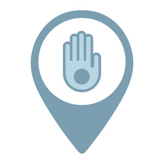 Isolated Map Pin Location Icons SVG Free Vector Graphic