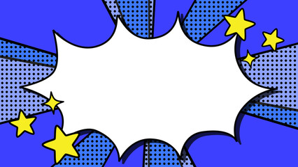 ポップな背景と吹き出し
