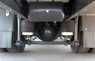 Truck air suspension. Trailers air suspension system. Car with air suspension.