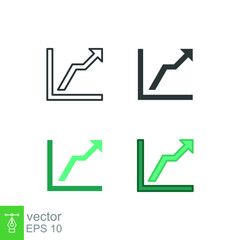 Level icon. Simple outline, solid, flat style. Up, next, pictogram, power, arrow, battery, button, game, step, volume, business concept. Vector design illustration isolated on white background. EPS 10