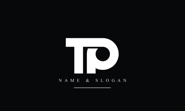 TP, PT, T, P abstract letters logo monogram