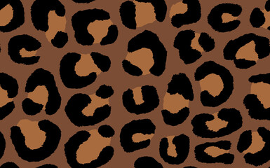 Abstract modern leopard seamless pattern. Animals trendy background. Color decorative vector stock illustration for print, card, postcard, fabric, textile. Modern ornament of stylized skin