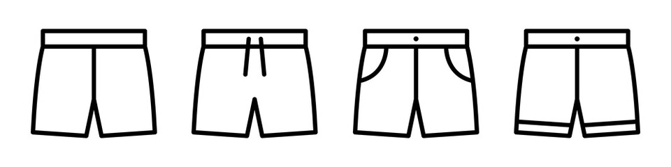 Pants icon. Short pants icon, vector illustration