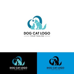 dog and cat logo