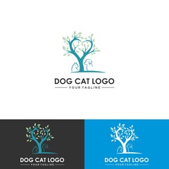 dog and cat logo
