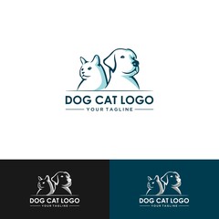 dog and cat logo
