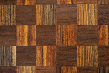 Wall and floor made of wood material, background image.