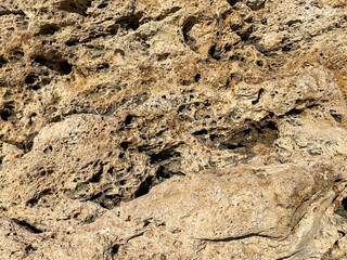 Wall and floor made of old stone material, background image.