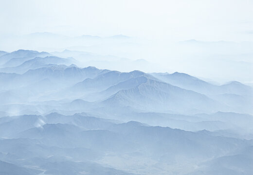 the mountain range of beijing China