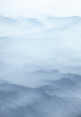 the mountain range of beijing China