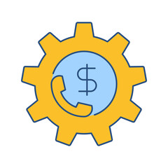 Business support call setting icon