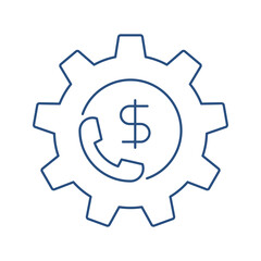 Business support call setting icon