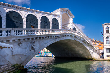 Rialto Bridge and canal grande, Venice, Italy