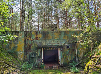Fototapeta na wymiar Views of old abandoned bunker