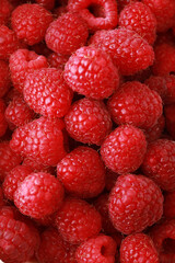 Berry background. Raspberry close-up. Great breakfast to start the day.