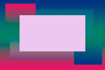 abstract colorful background with squares, rectangles, frame and gradients of red, blue, green colors