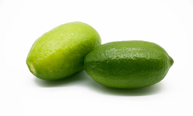 Two Lemon isolated on white background