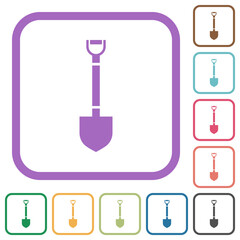 Shovel simple icons