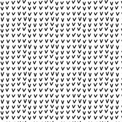 Seamless neutral pattern with hand drawn check marks. Black on white checkmark. Scandinavian cozy ornament. Vector abstract illustration with geometric shapes for , posters, wrapping paper, textiles