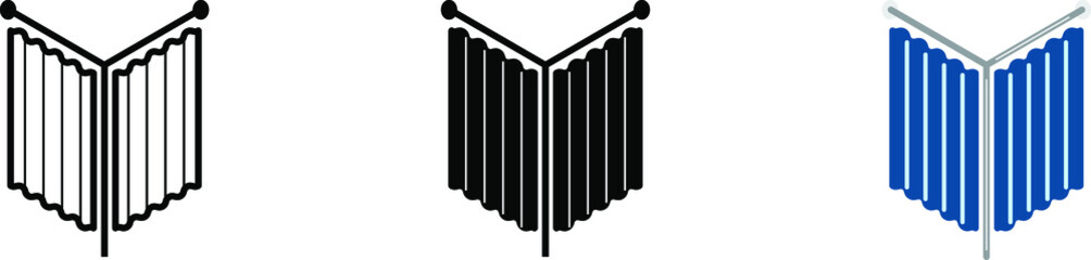 Fitting room icon,  vector illustration