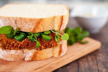 Katsu Sando with Wasabi Mayonnaise
