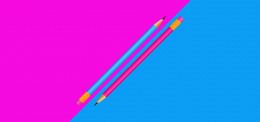 Pencil vector for educational background design, pencil background