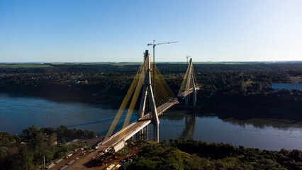 Construction of the International Integration Bridge - Brazil x Paraguay - June 29, 2022