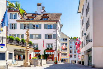 Fototapeta na wymiar Altstadt, Zürich, Schweiz 