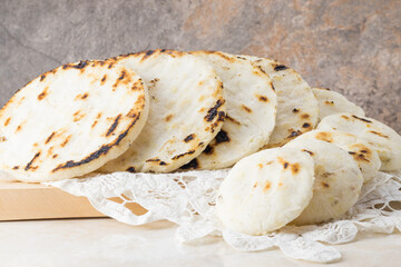 corn arepa traditional colombian food