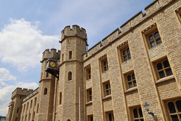 Fototapeta na wymiar Waterloo Barracks inside the London Tower, London