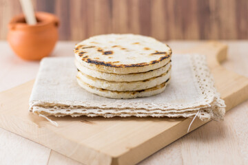 corn arepa traditional colombian food
