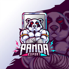 Panda Esport. Illustration of Panda Esport