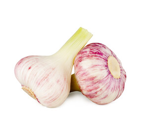 Fresh garlic isolated on a white background