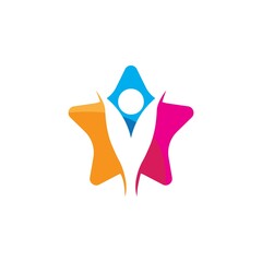 Star icon template vector