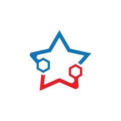 Star icon template vector